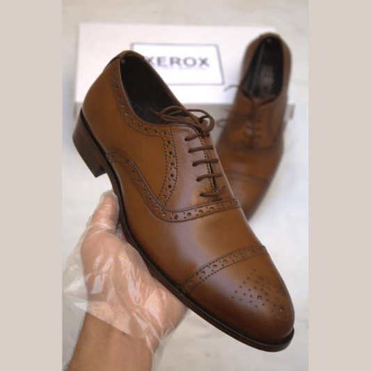 Semi brogue shoes